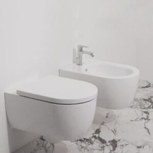 Coppia sanitari Idealstandard, serie Blend Curve Termoidraulica Stella